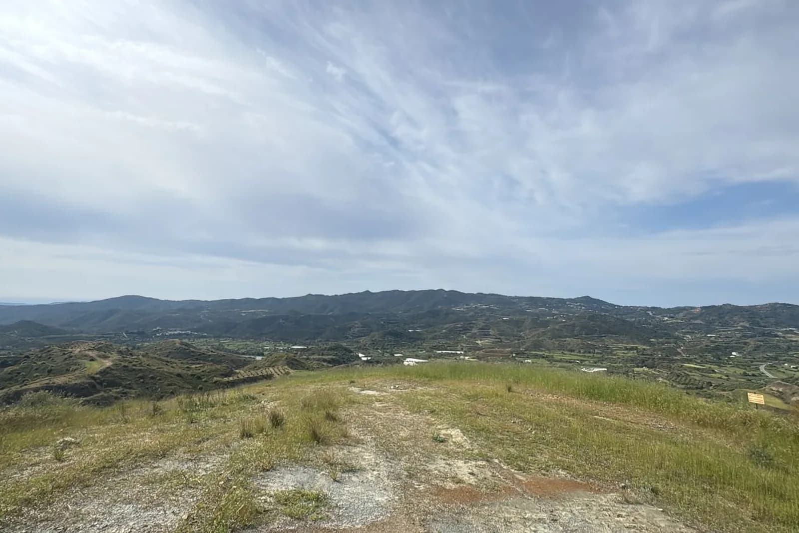The hills above Limassol from the rally route